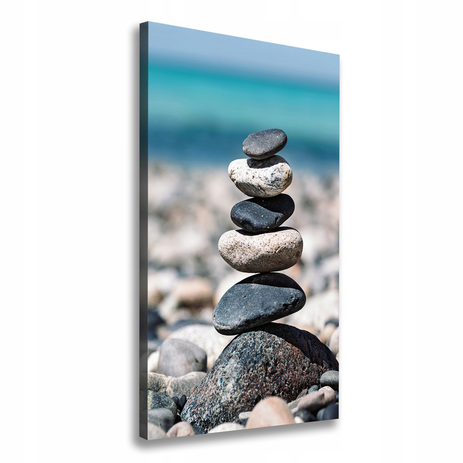 

Foto obraz na płótnie Kamienista plaża 60x120 cm
