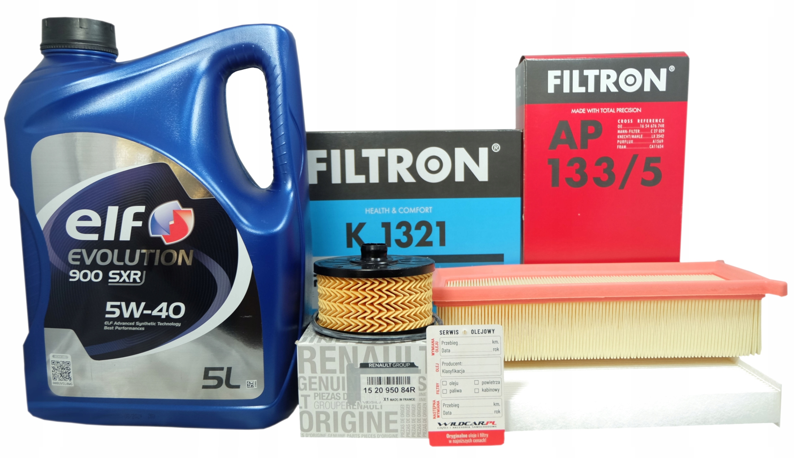 3 filtre olej 5W40 Srx Dacia Renault 0.9 1.2 TCe