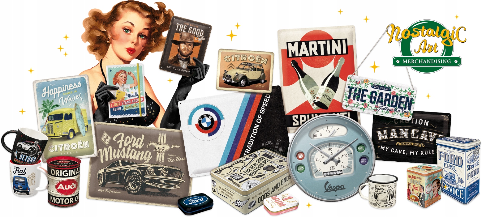 Mint Box Miracle Mints Cudowne PigułkiMetalowe Pudełko Producent Nostalgic Art