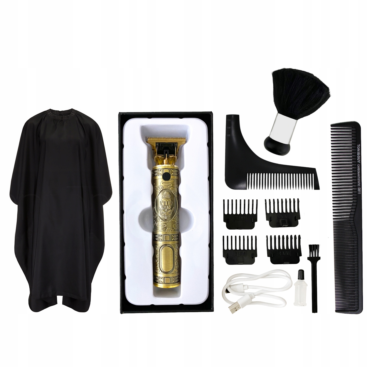 PELERYNA TRYMER DO WŁOSÓW BRODY BARBER ZESTAW XL