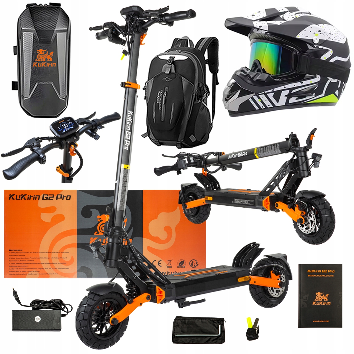 Pojazd Elektryczny KuKirin G2 Pro Abe 500w 48V 15.6AH 65KM 25KM/h +Dárek