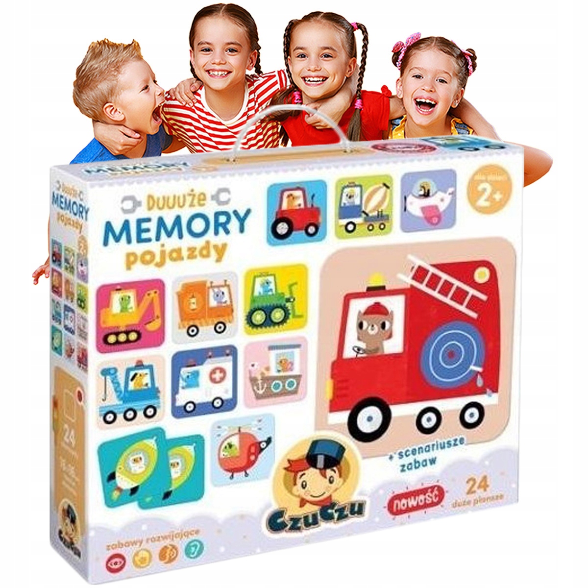 

Gry Edukacyjne dla 4 Latka Memory Pojazdy Zabawka