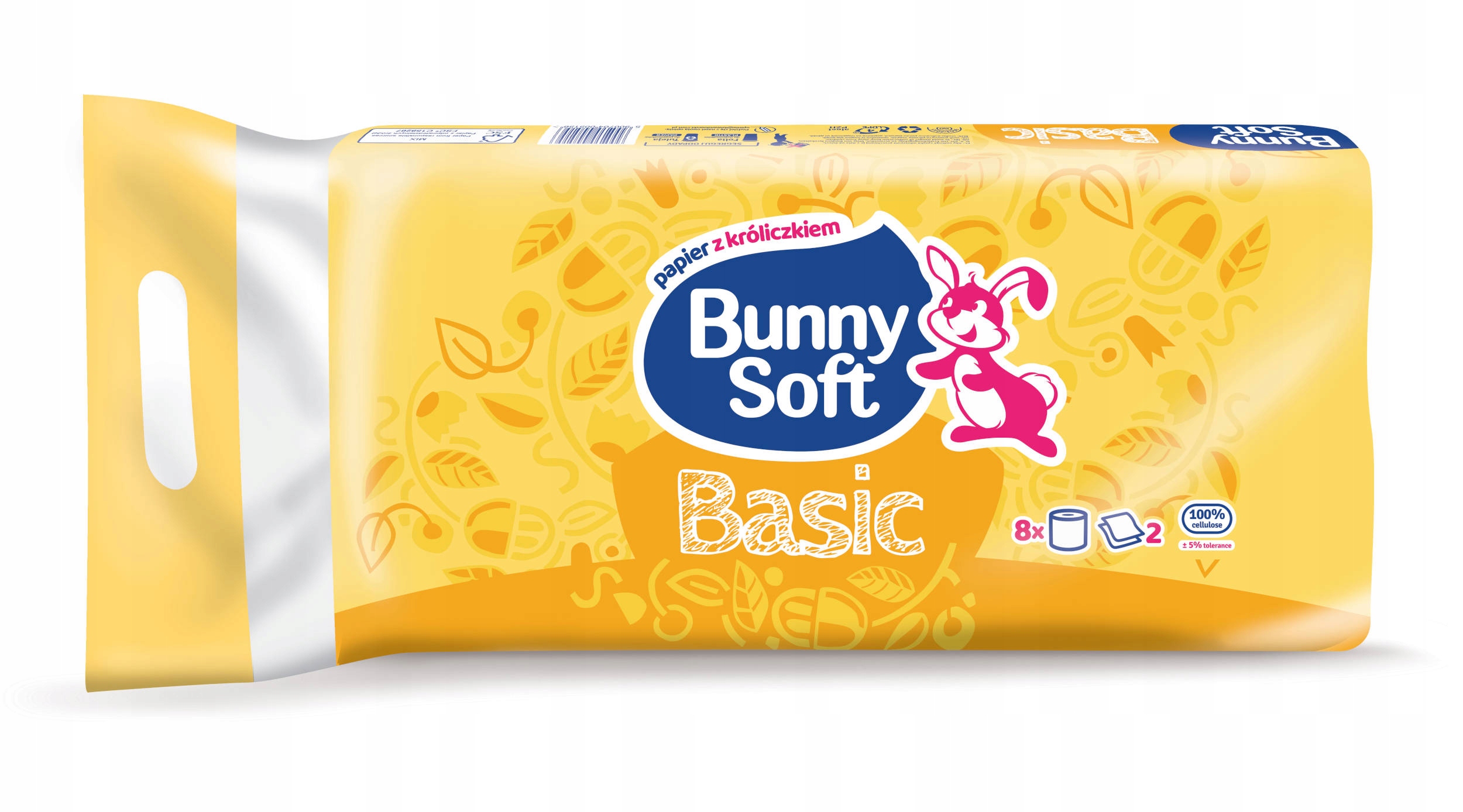 

Bunny Soft Basic Papier toaletowy biały 2W 8szt