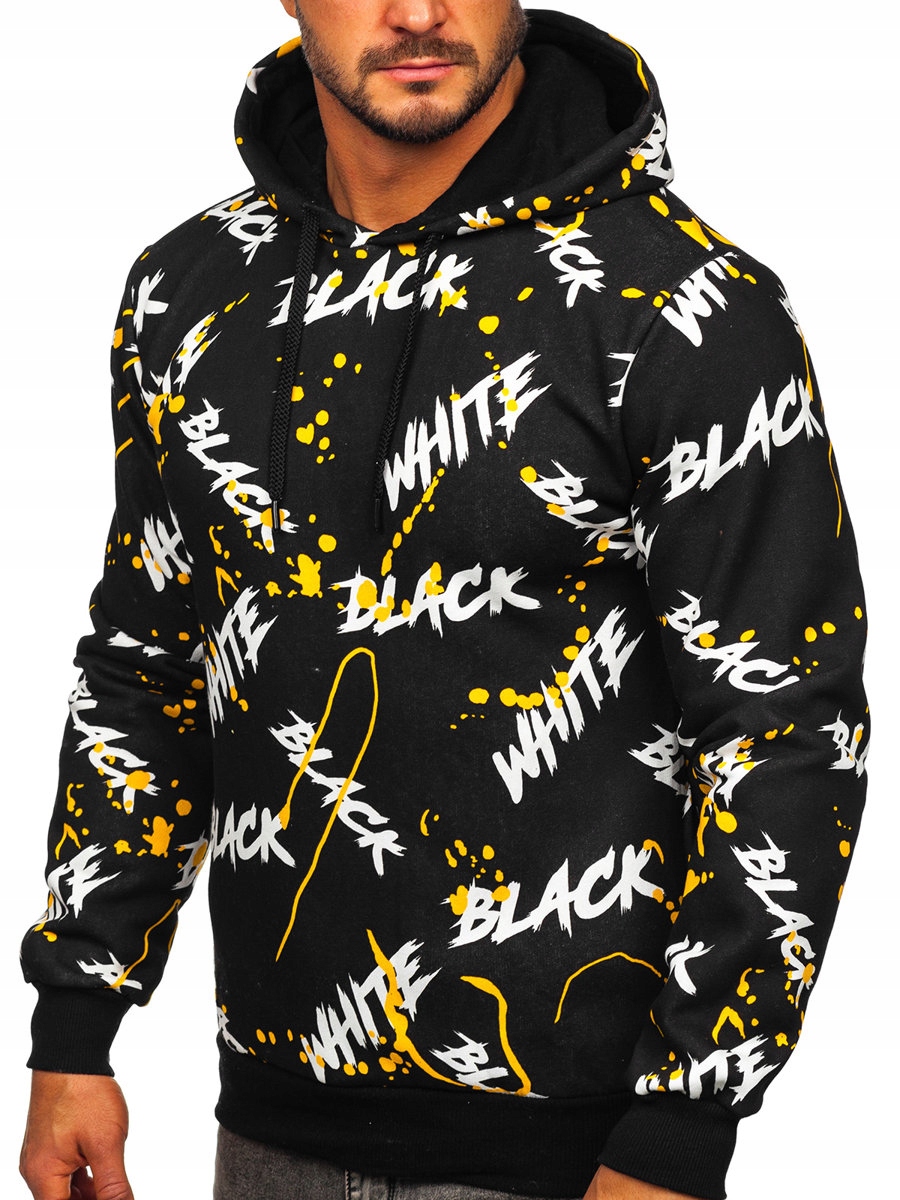 

Bluza Z Nadrukiem Czarno-żółta 141033 DENLEY_2XL