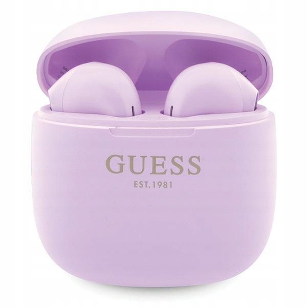Guess True Wireless Script Logo BT5.3 Sluchátka Tws fialová