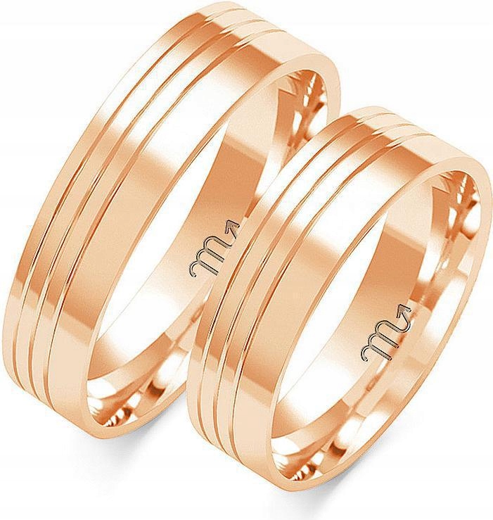 Zlatý snubní prsten moderní svatba 14K 585 vel. 29 30 31 dámský pánský s gravírováním