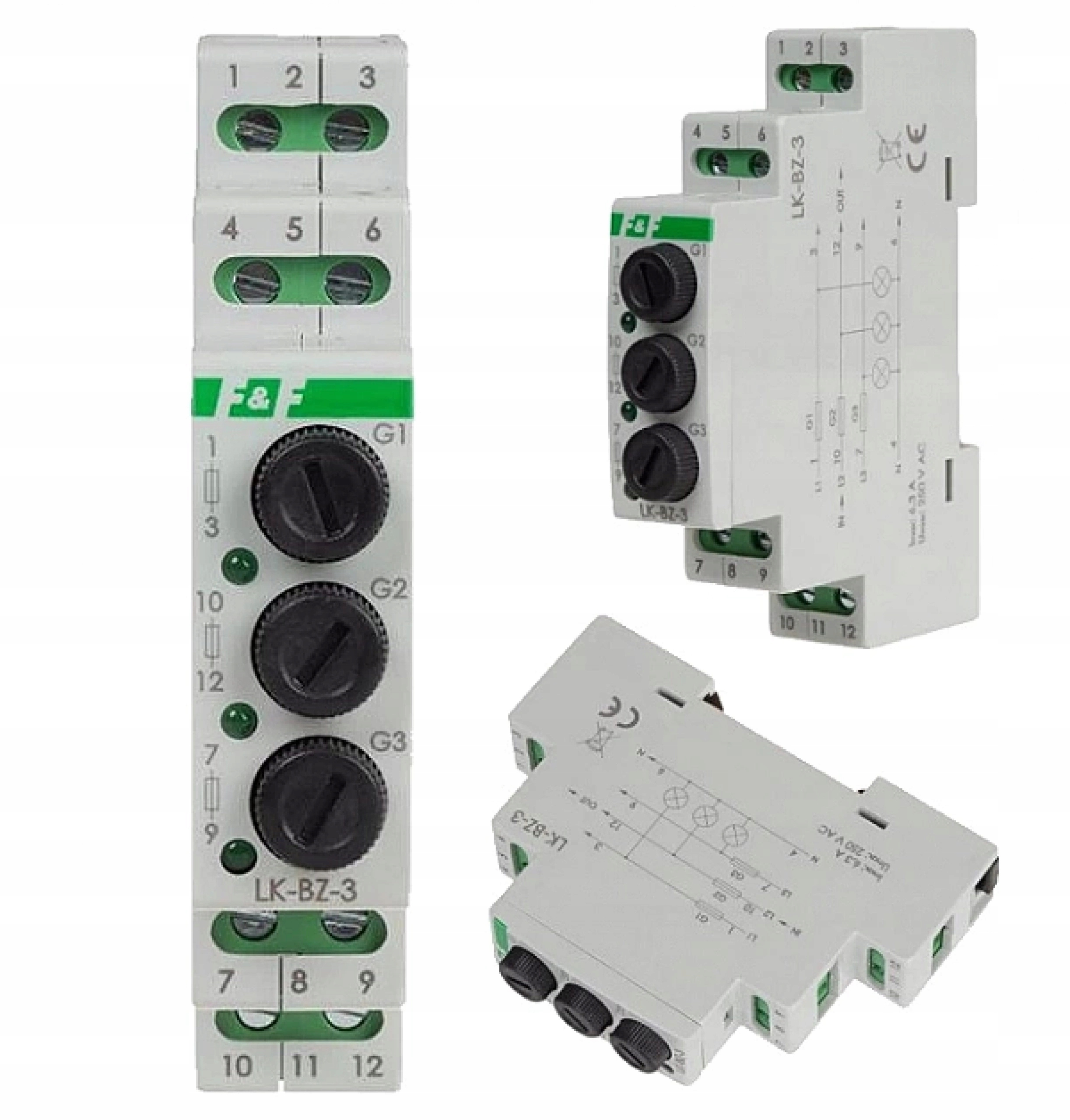 

F&f Lampka kontrolna z Bezpiecznikami 230V