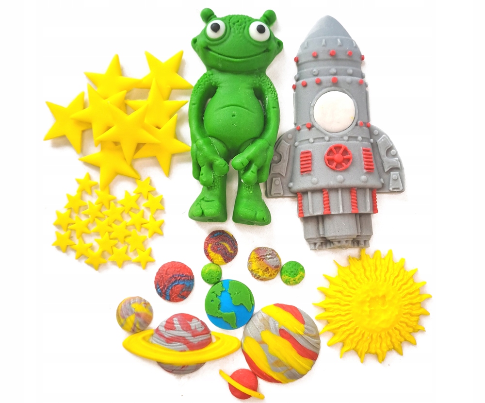 Levně Sada na dort Vesmír Ufo doplňky /KOS1