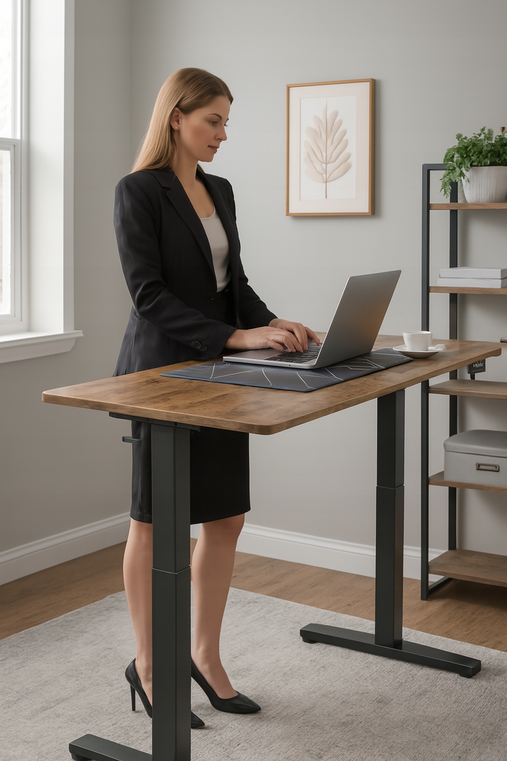 BIURKO ELEKTRYCZNE GAMINGOWE REGULOWANE 120 CM REGULACJA WYSOKOŚCI 72-118 Materiał korpusu metal