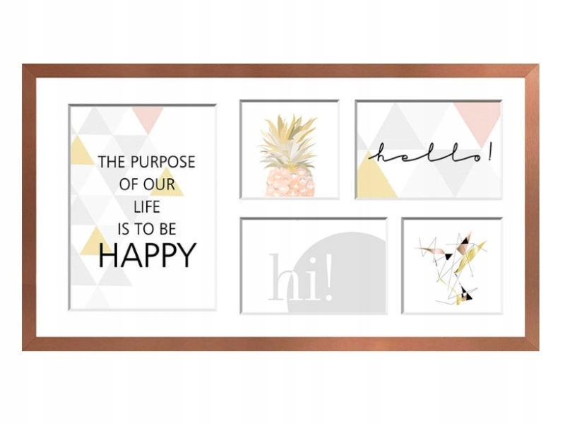 

Ramka Galeria Sanremo 27x51 Szkło Miedziana