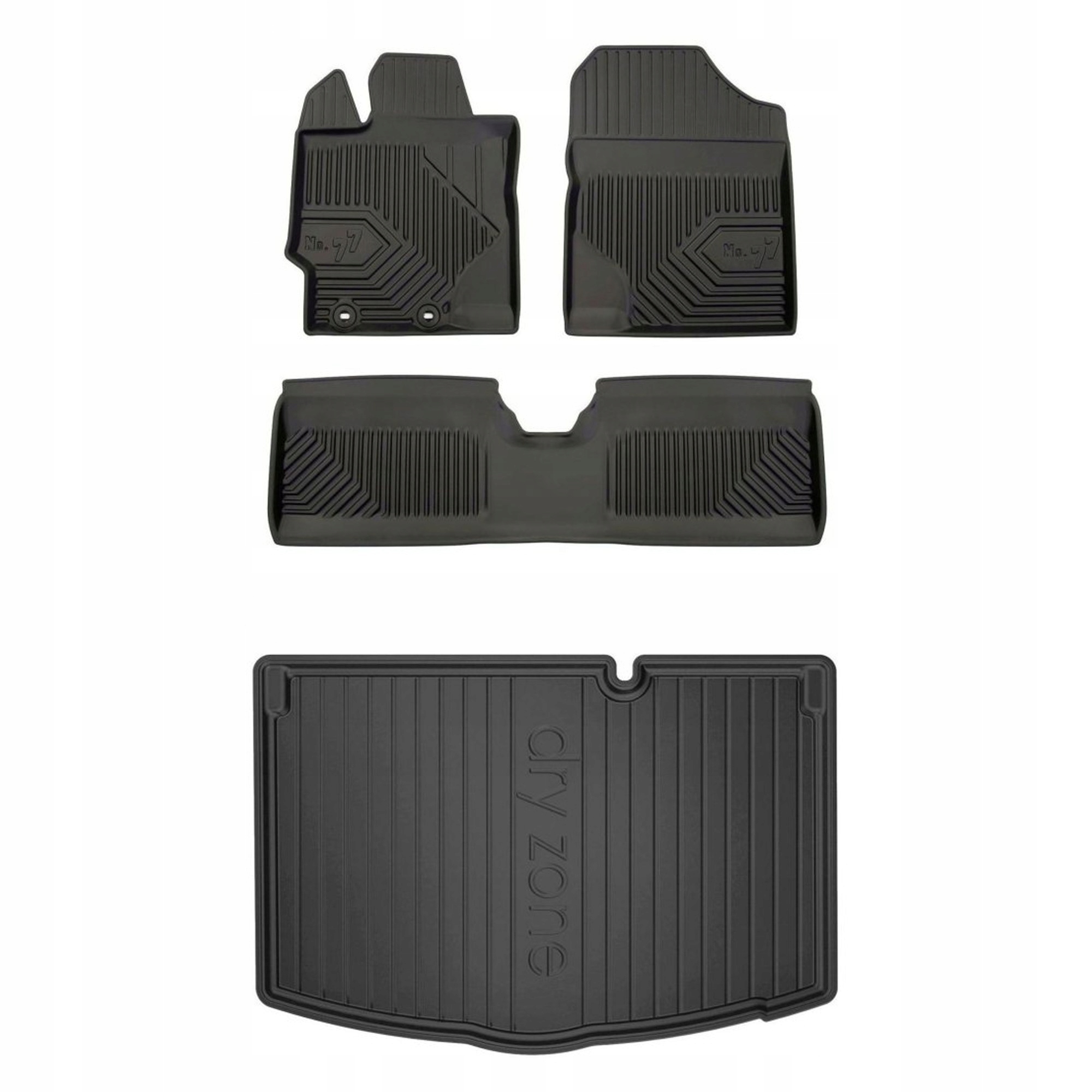 Gumová sada kobercov a rohoží Toyota Yaris III 2011-2020