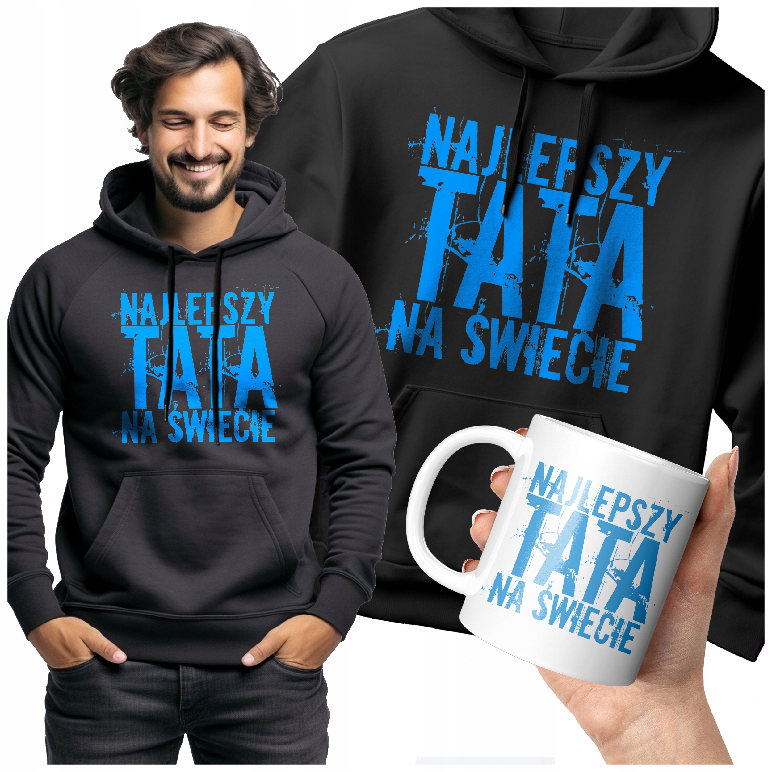 Pánská Mikina Nejlepší Táta Na Světě Pro Otce Tatínka Den Hrnek Bonus
