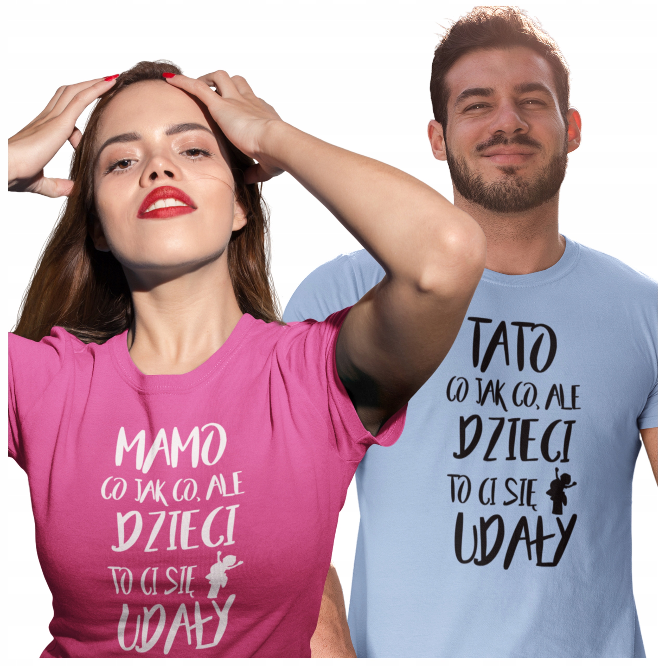 

Zestaw Koszulek Dla Mamy I Taty 2 Pak