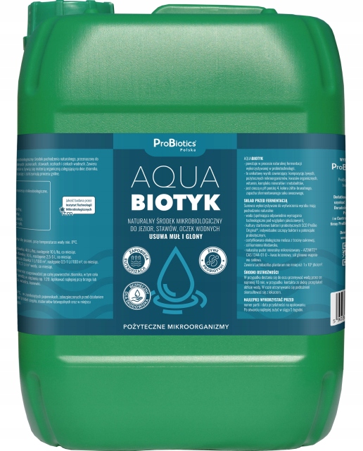 

AquaBiotyk usuwa muł, glony ze stawu i oczka 20 l