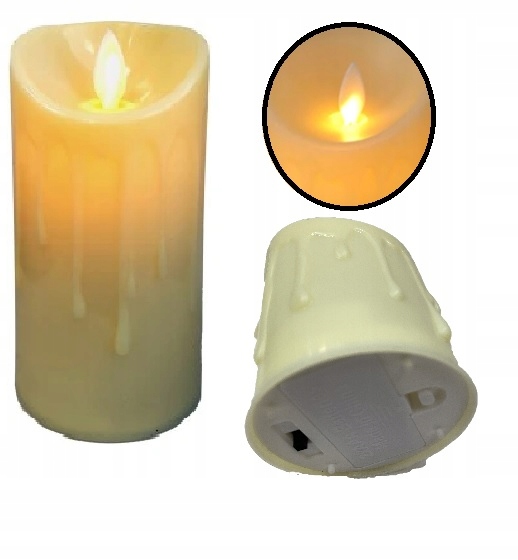 

Świeca Led Dekoracja Wkład Ruchomy Płomień 8 CM