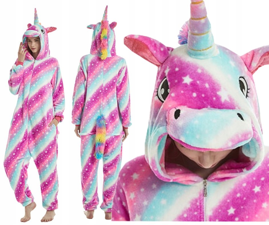 

Jednorożec Piżama Onesie Galaxy Zamek XL 16 CH1A