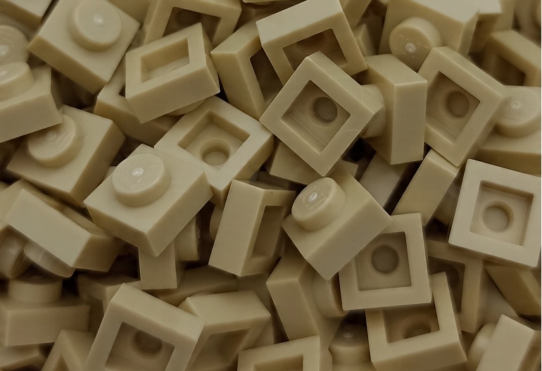 

Lego Płytka 1x1 tan piaskowy 4159553 3024 20 szt