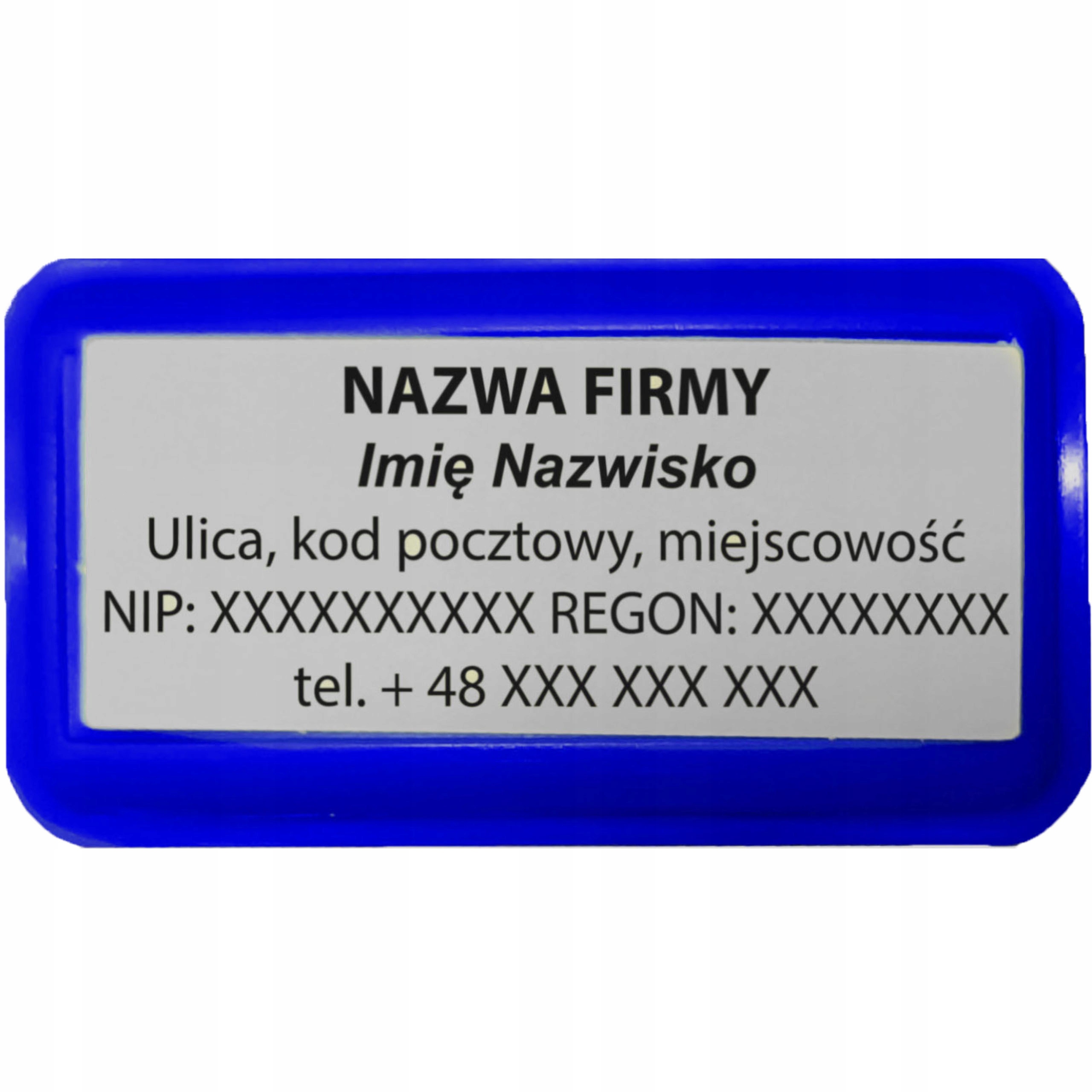 PIECZĄTKA WAGRAF B3s DO 6 LINII FIRMOWA IMIENNA BIUROWA PROJEKT + GUMKA Liczba wersów 1-2 wersy 3-4 wersy 5-6 wersów