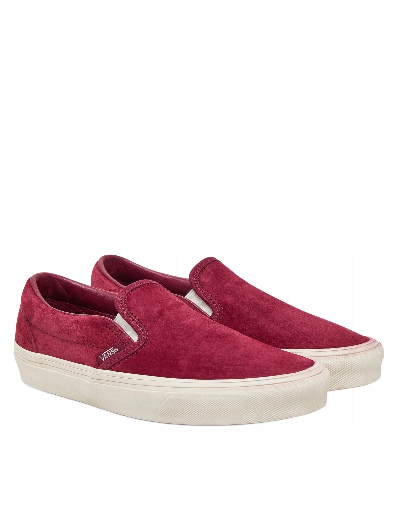 Vans Tenisky Slip On Semišové Vínové Kožené 38,5 Opa