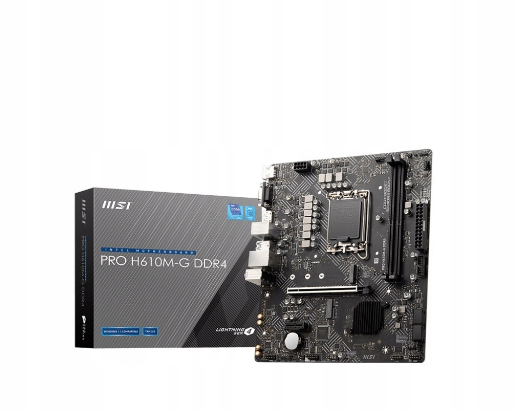 Płyta główna Pro H610M-G s1700 DDR4 Dp/hdmi M.2
