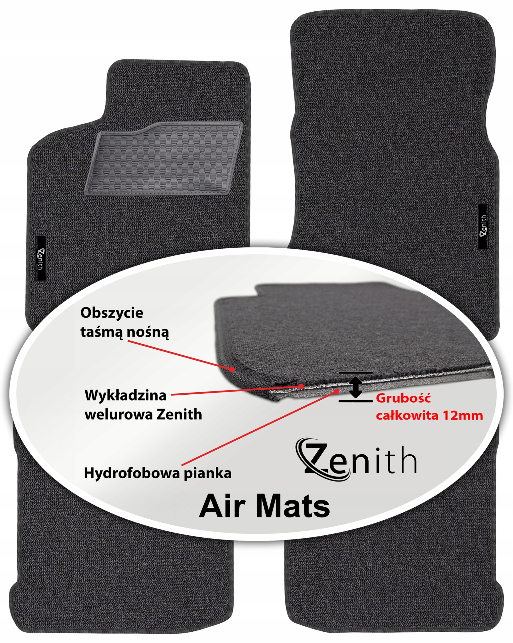 Seat Cordoba I Fl 1999-2002 Velúrové koberčeky do auta Zenith Air Mats