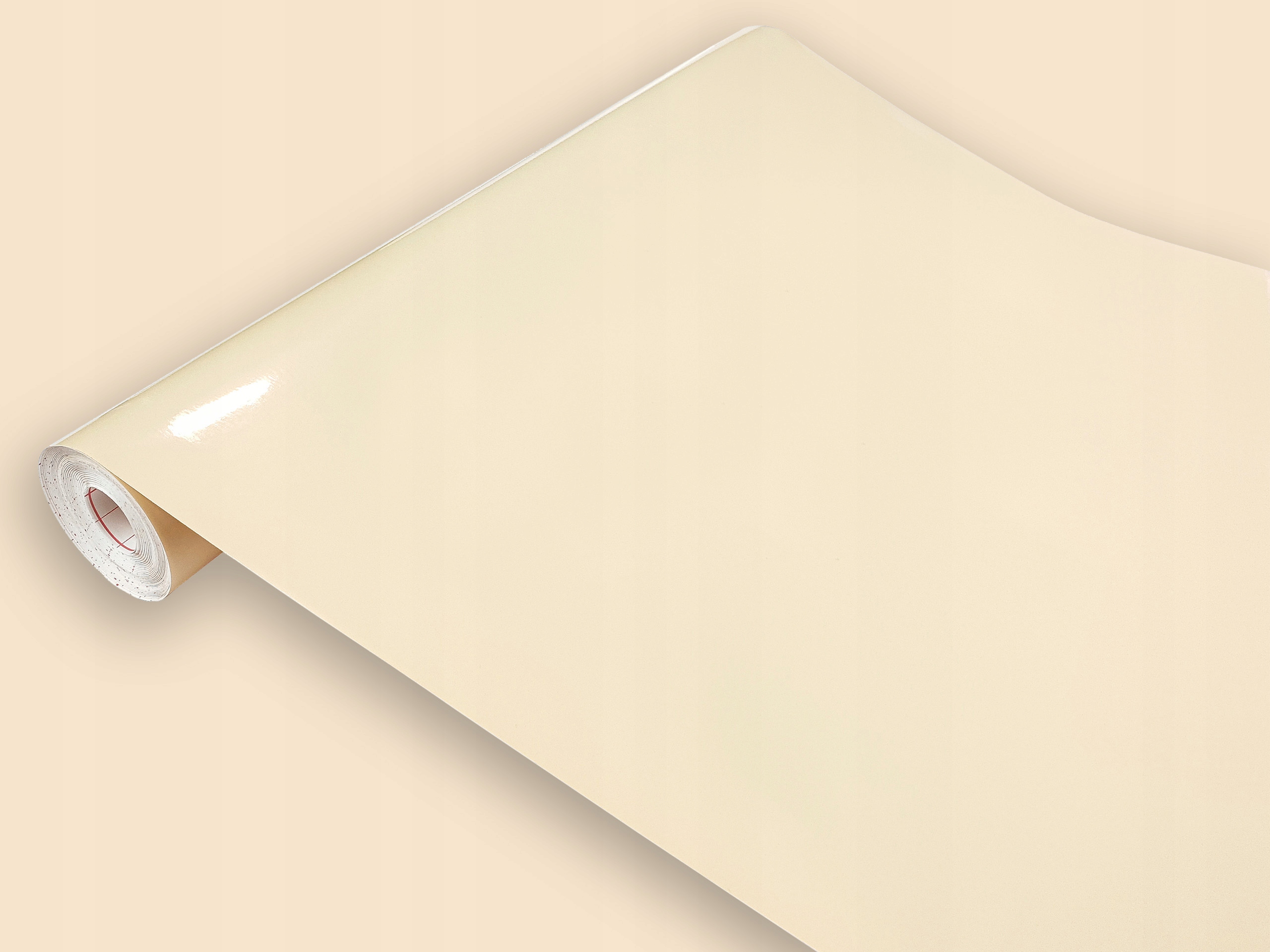 

Okleina Folia Dekoracyjna Jednokolorowa Beż Połysk