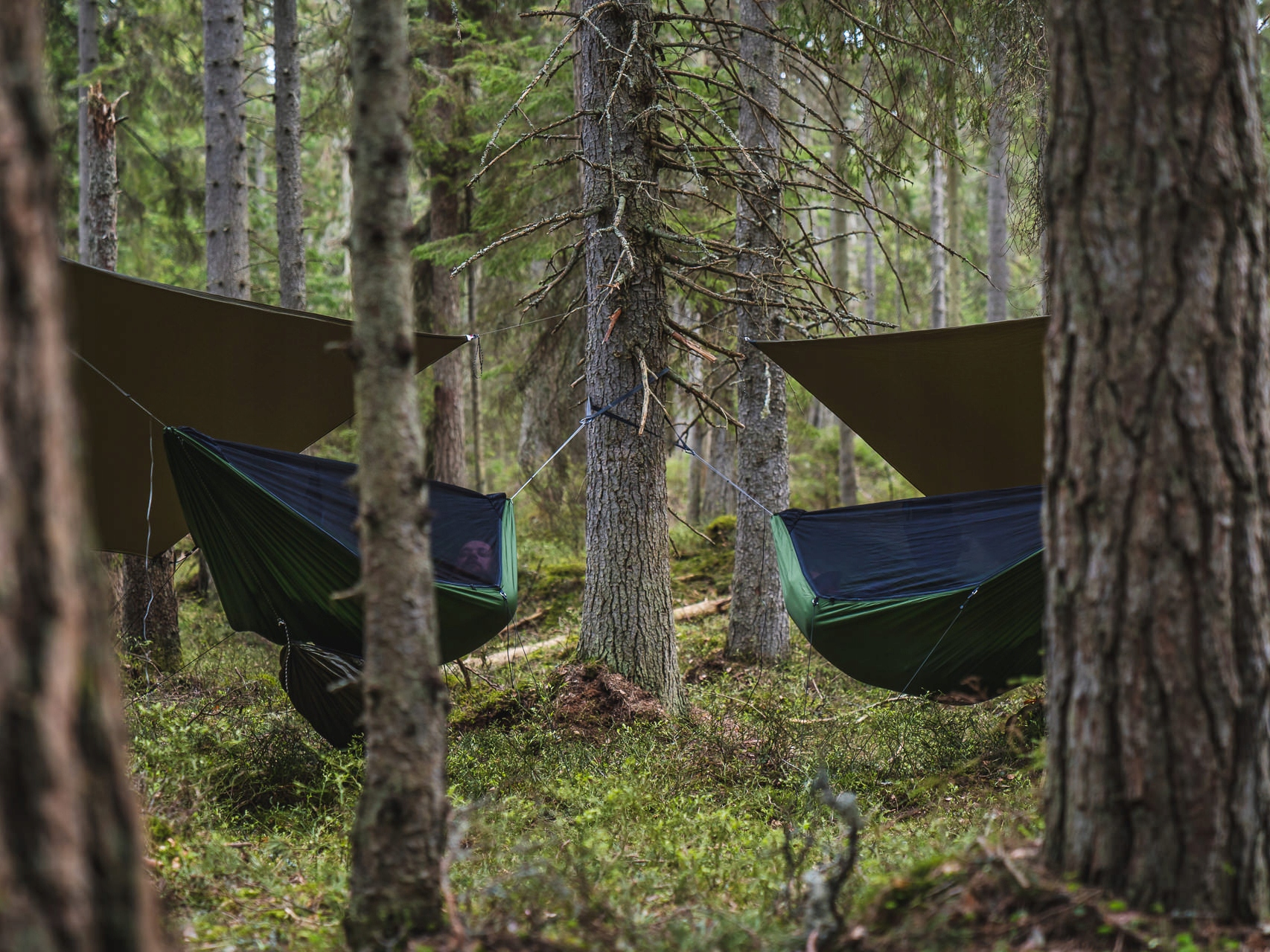 Hamak Lesovik DRAKA oliwkowy Maksymalne obciążenie 250 kg