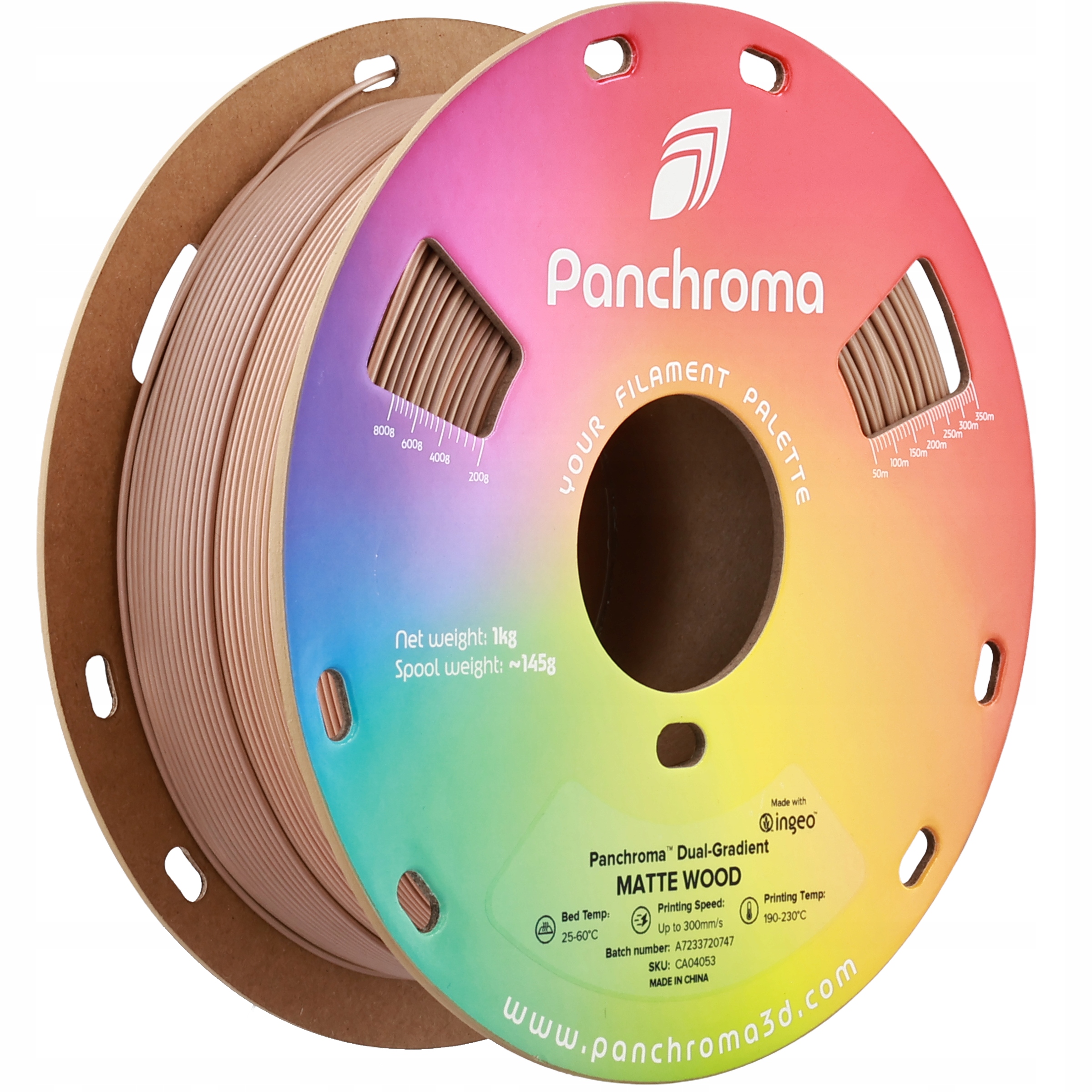 Polymaker Panchroma Pla Dual-Gradient Matte Wood 1.75 mm 1kg