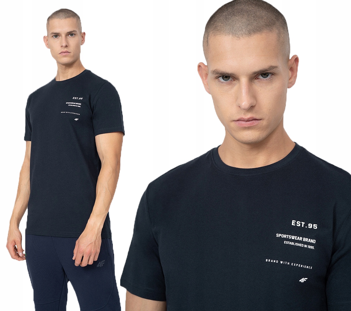

Koszulka Męska 4F Bawełniana T-shirt Sportowy