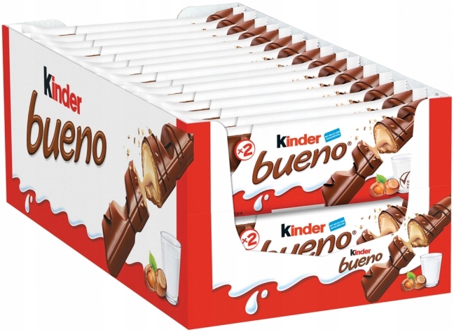 Kinder Bueno Wafelek Baton Zgrzewka 30 x 43g 1290g batony