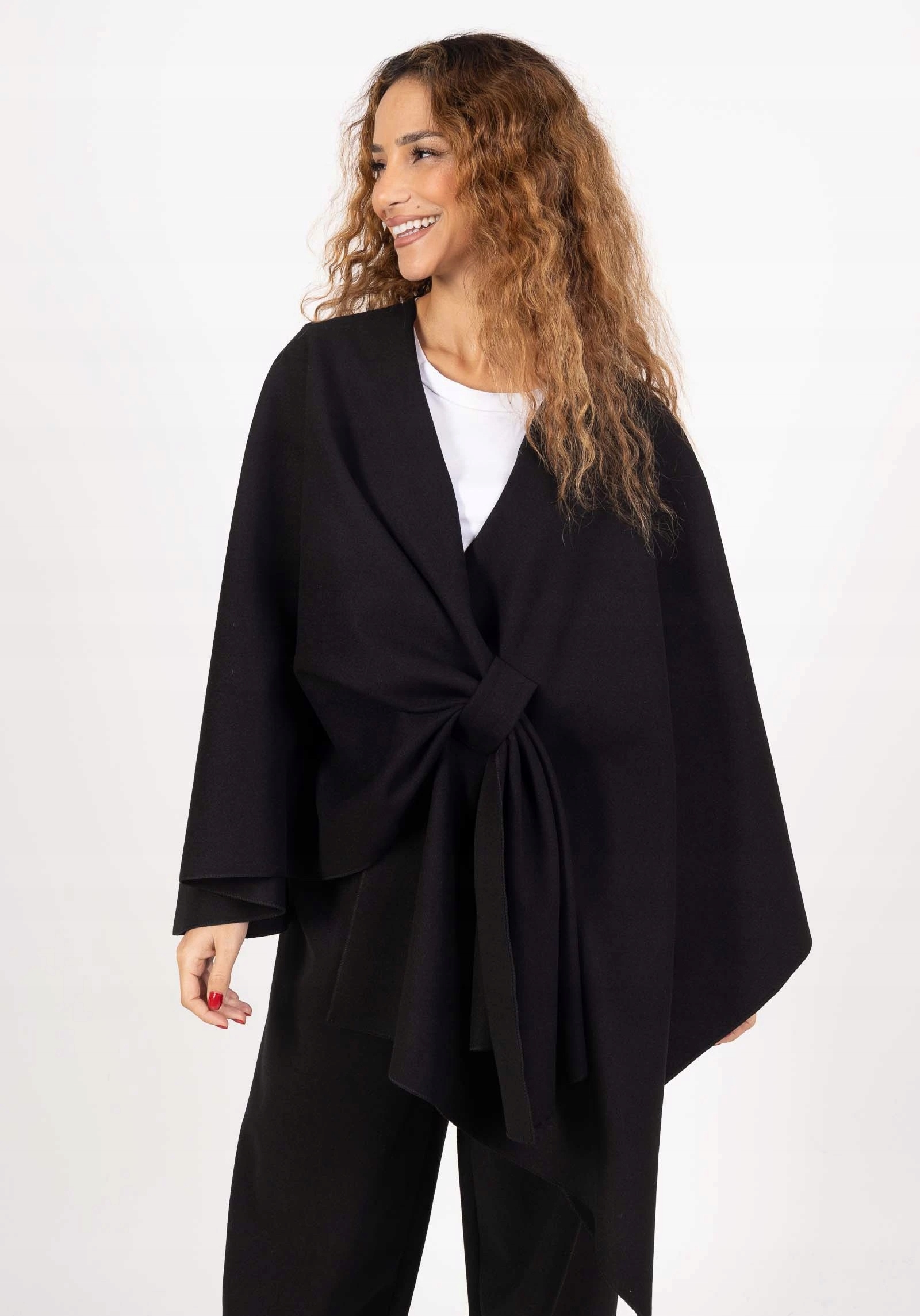 PONCHO DAMSKIE CZARNE