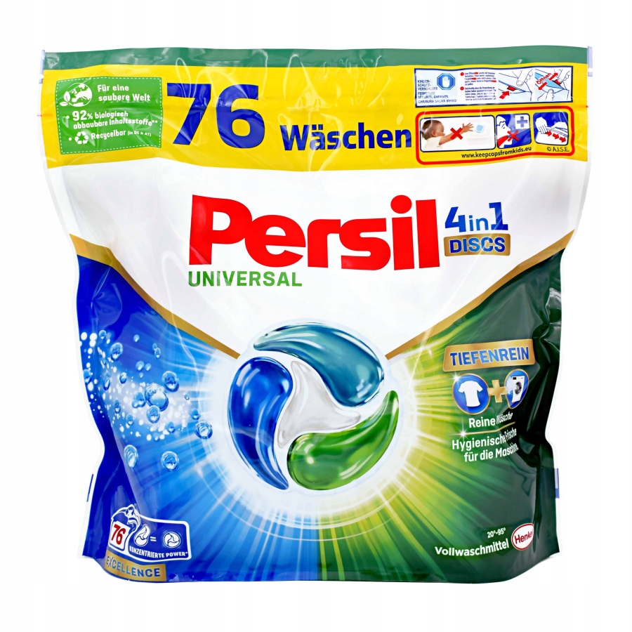 Persil kapsułki 4 in 1 Universal 76 prań 1,292 kg z Niemiec