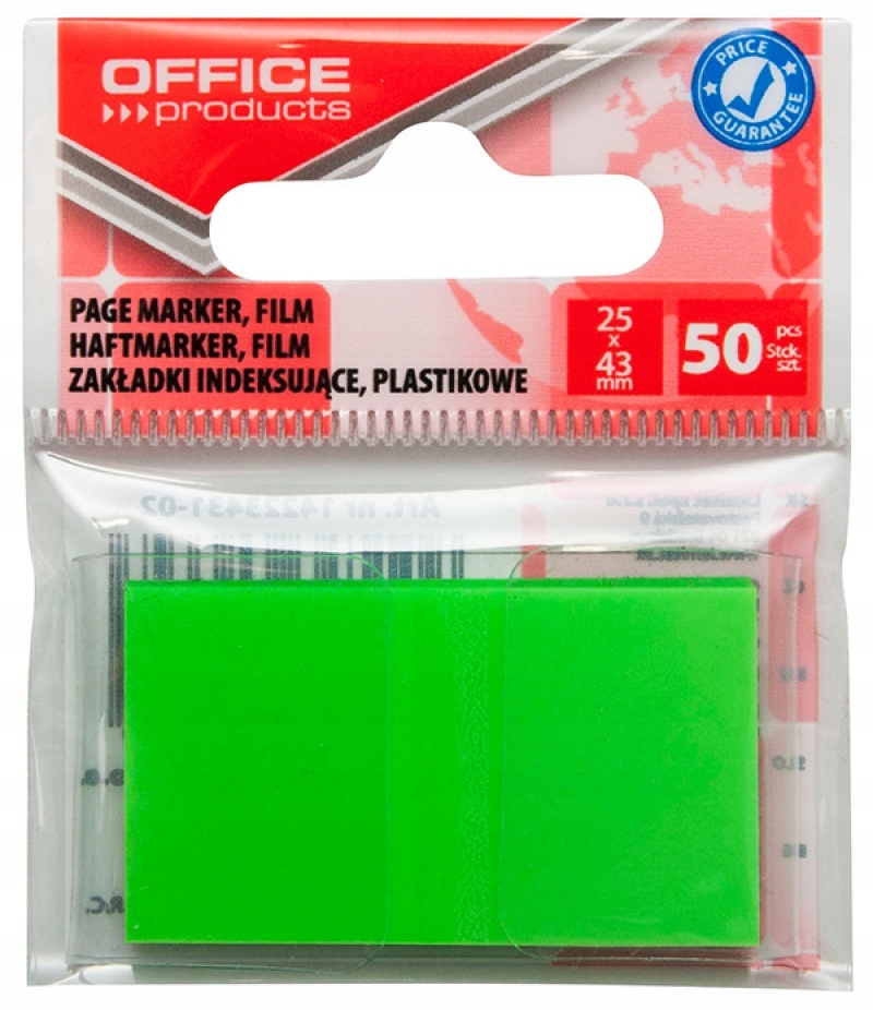 

Zakładki Pp 1x50 kart zielone samoprzylepne