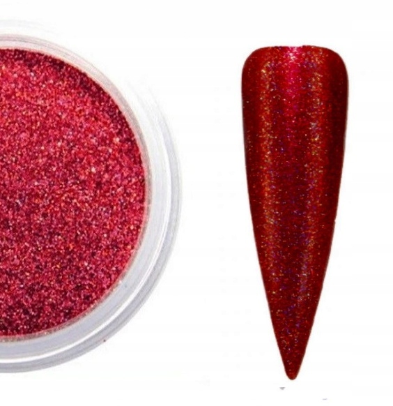 

Efekt Holo Czerwony Red Opalizujący Pyłek