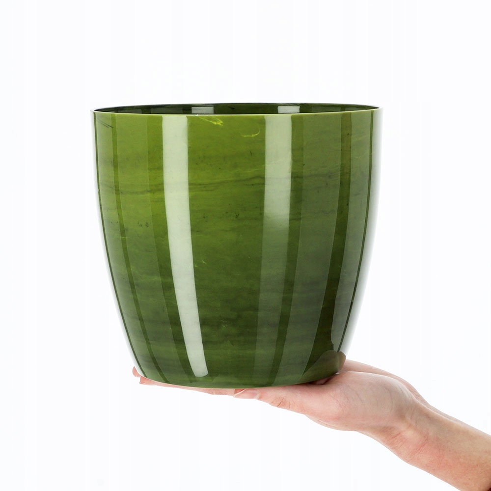 

Doniczka Osłonka Na Kwiaty Rośliny Zielona 16 cm