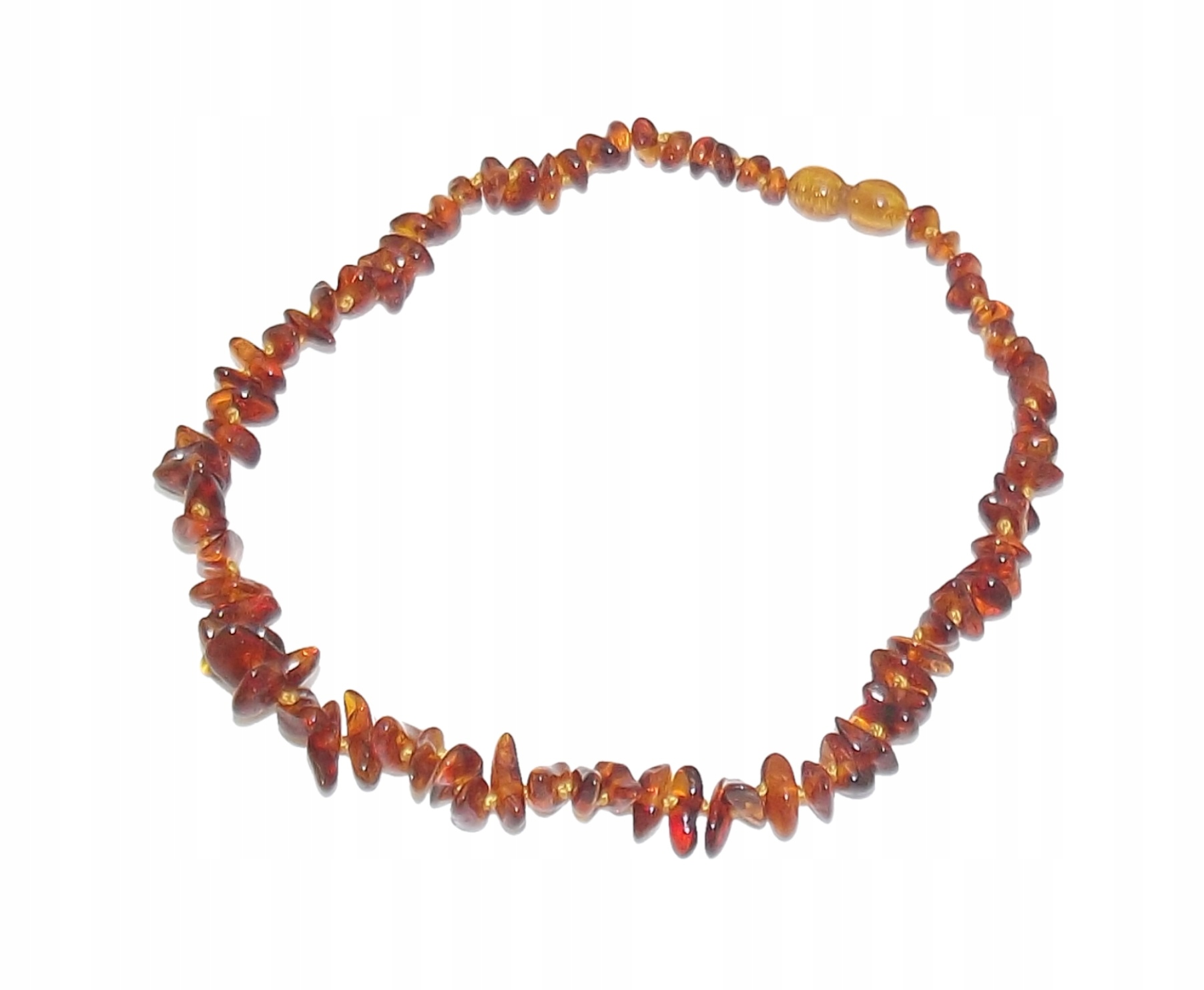 

Naszyjnik Na Ząbkowanie Bursztyn Naturalny Kamyki