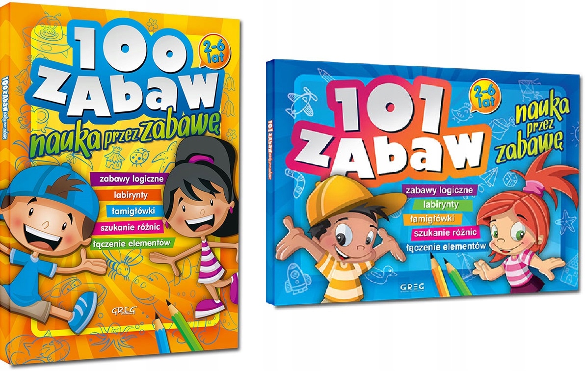 

100 Zabaw 101 Zabaw Nauka Przez Zabawę 2 Tomy