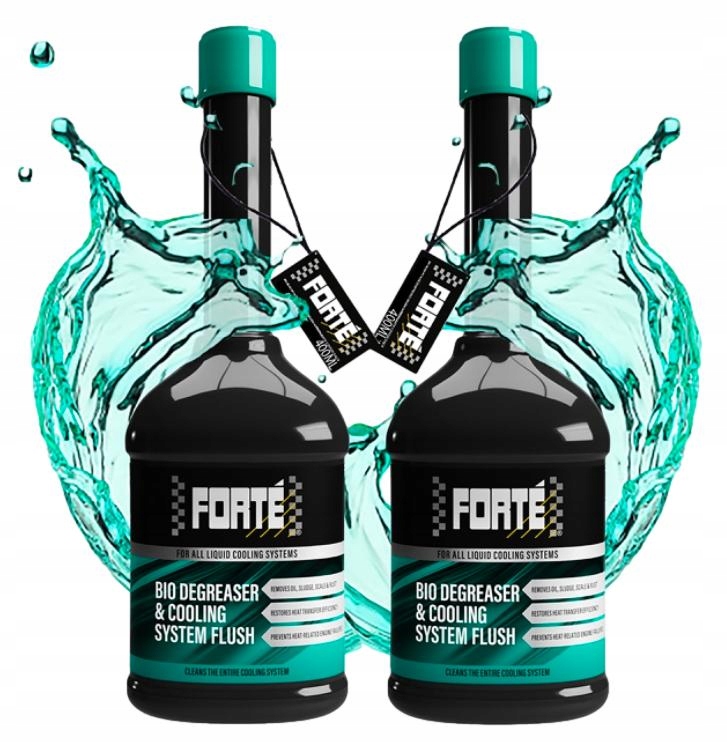Forte 2 X Bio Degreser & Cooling Systém Flush Oplachovač Pre Chladiaci Systém
