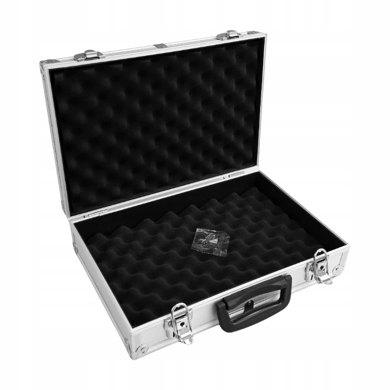 Mała walizka aluminiowa z piankami 403x290x105 mm