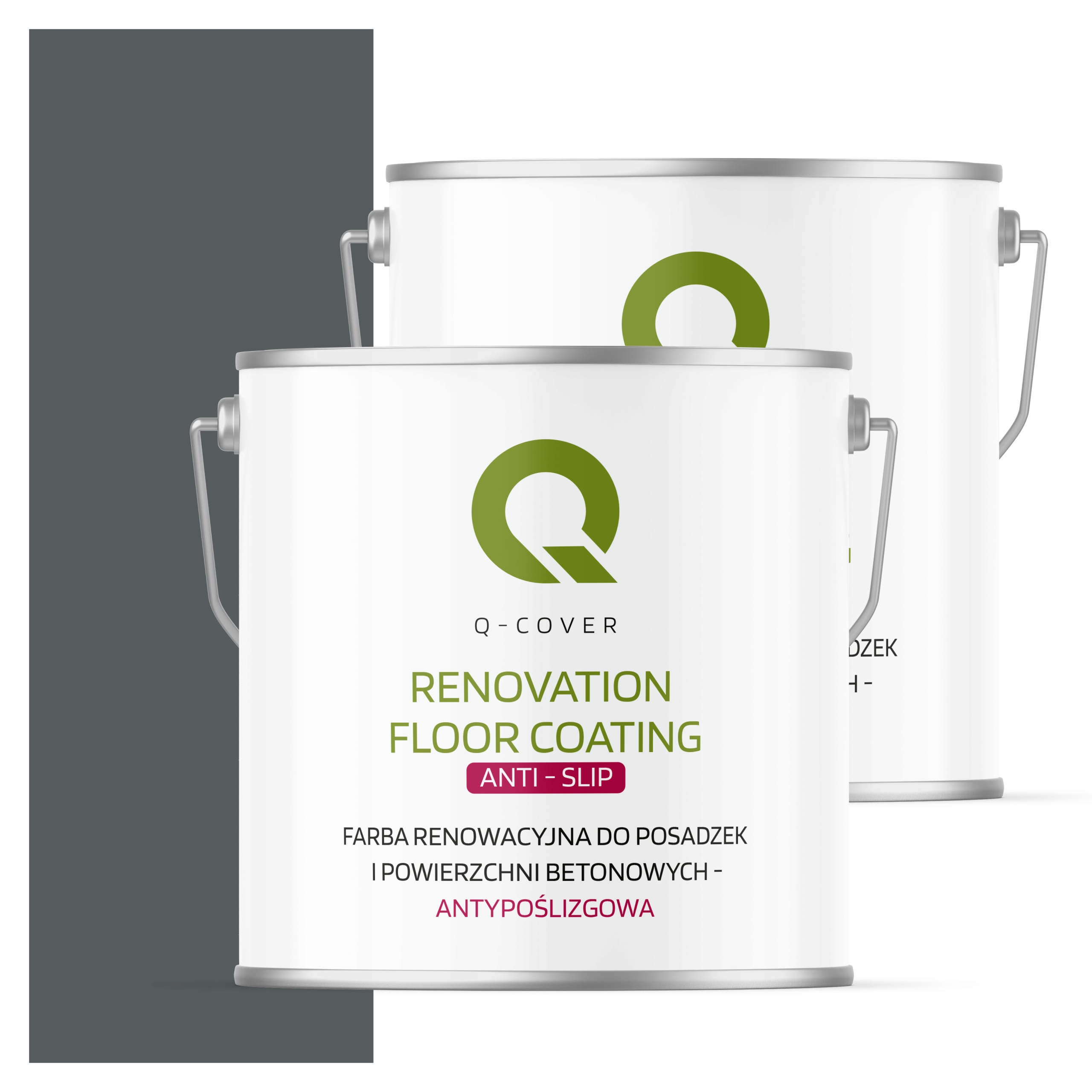 Protišmyková renovačná farba na betón 5L Sivá Bazaltová Ral 7012 Mat