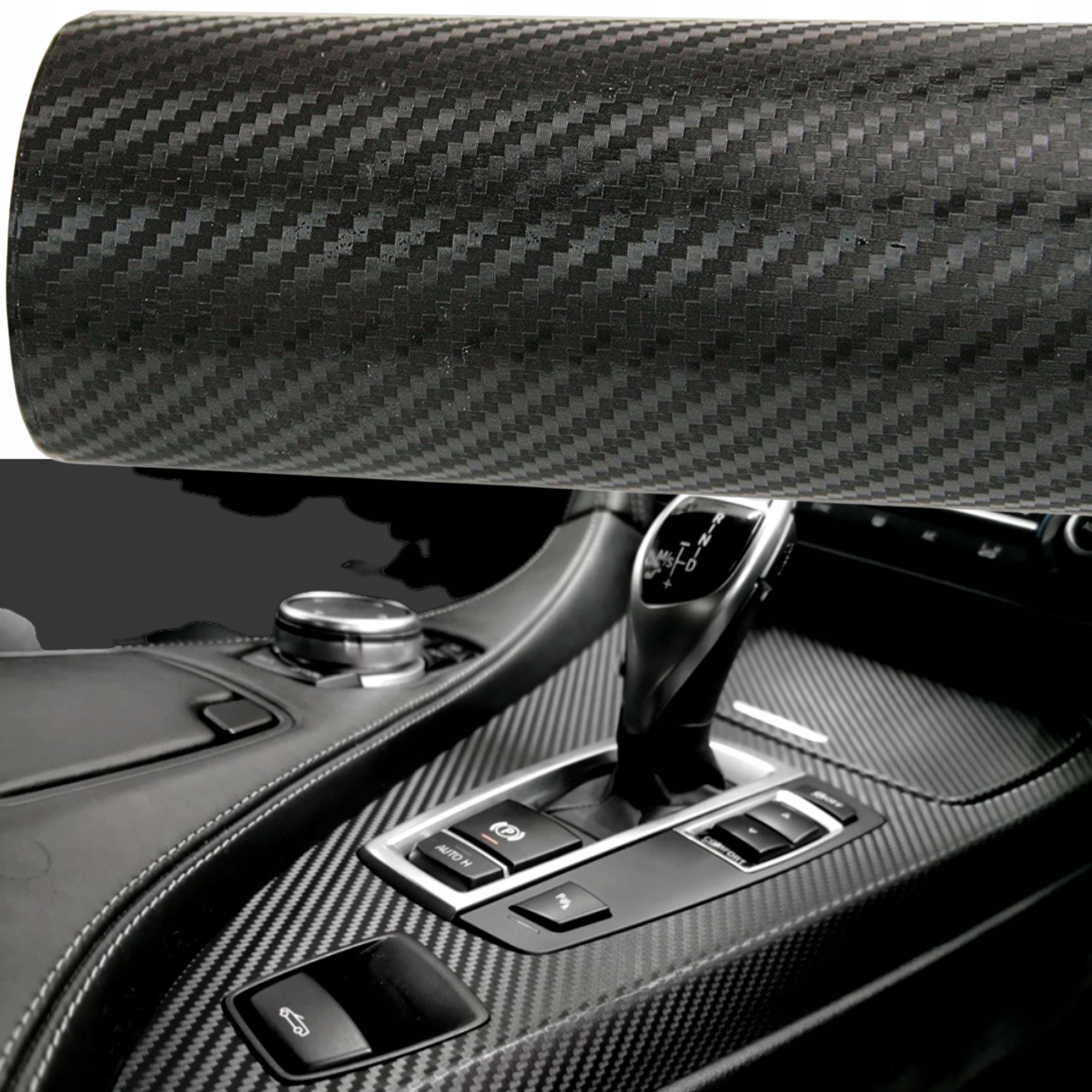 

Folia Samochodowa Carbon Karbon 3D Czarna Mat 2M