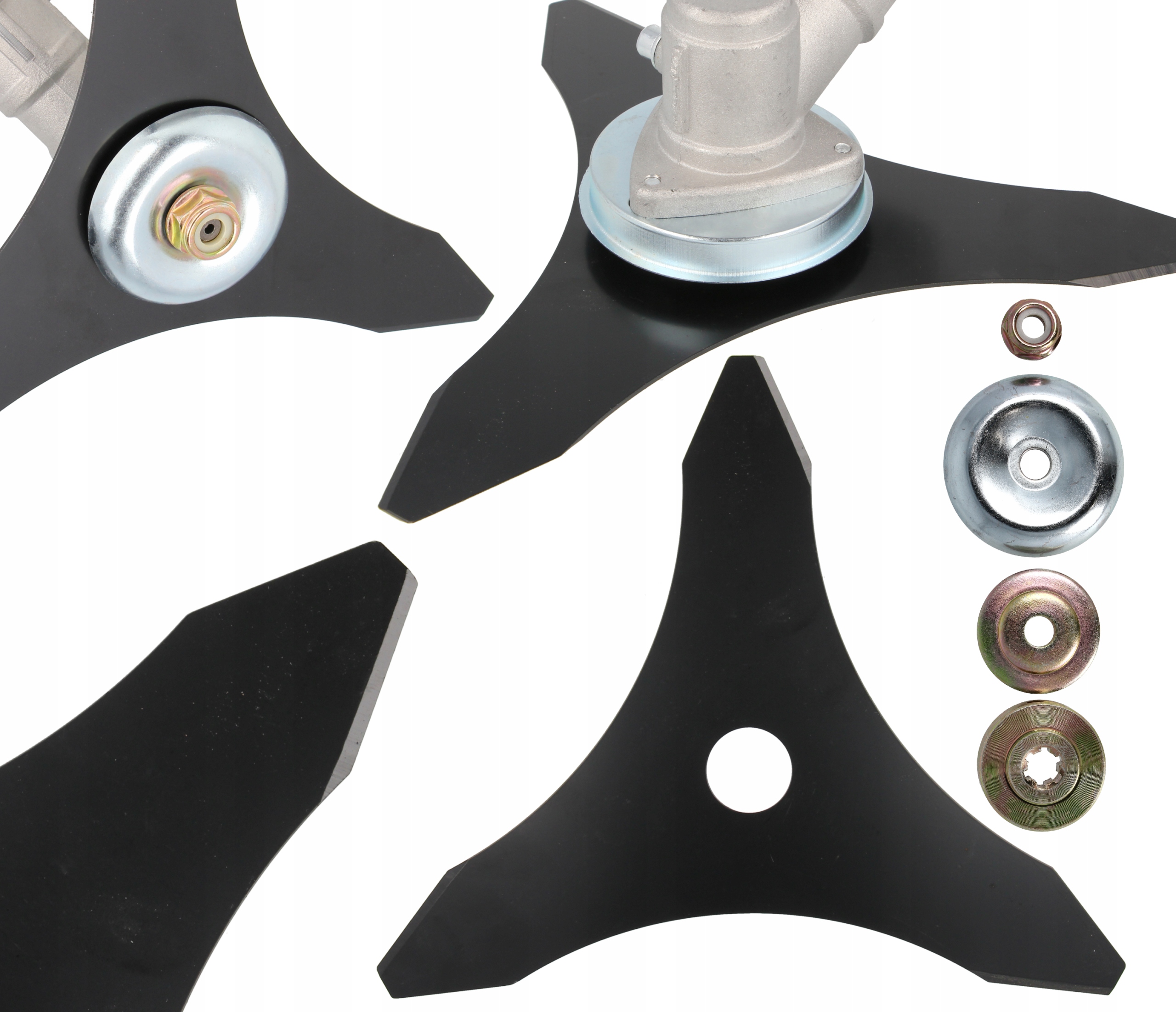 Tarcza do kosy spalinowej ostrze nóż kosa kosiarka 2MM GRUBY + mocowanie