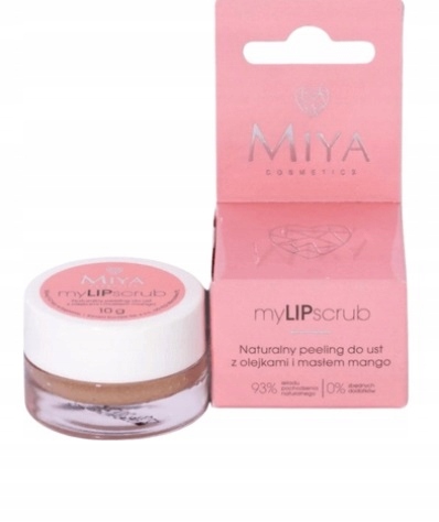 MIYA MYLIPSCRUB NATURALNY PEELING DO UST Z OLEJKAMI I MASŁEM MANGO 10G