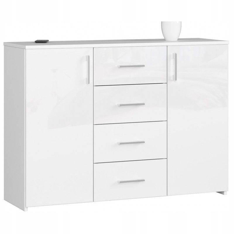 Komoda 110cm Biały Połysk KORA 45 AC