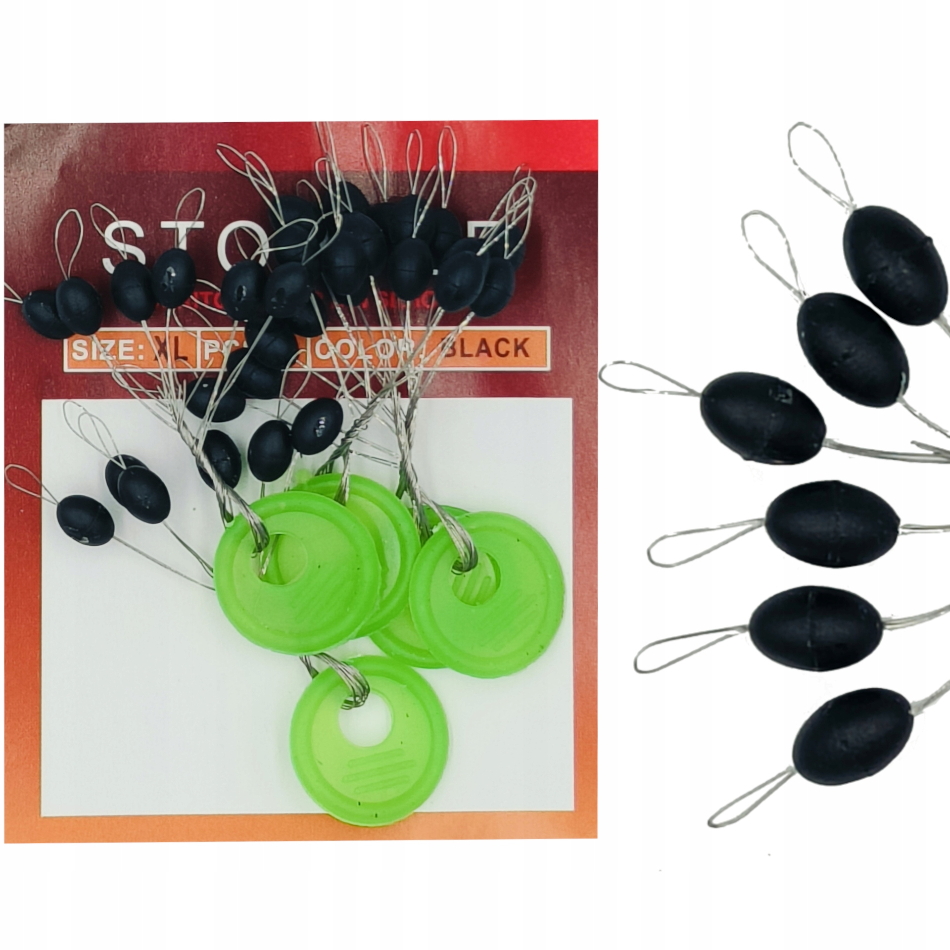 STOPERY GUMOWE M CZARNE BARYŁKA 27 SZTUK