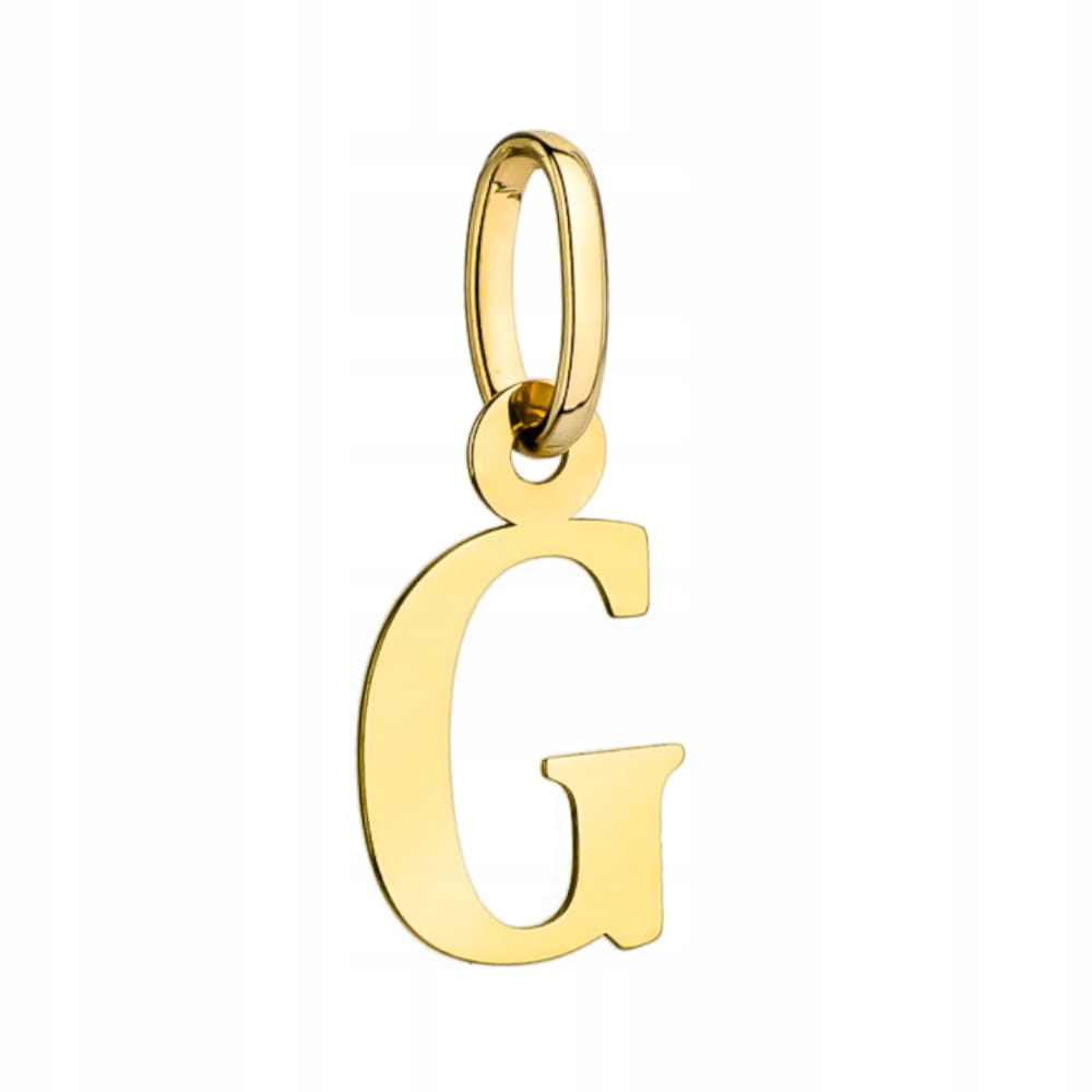 Zlatý přívěsek 585 písmeno G velké Písmeno 0,52g Plech vyřezaný 14kt