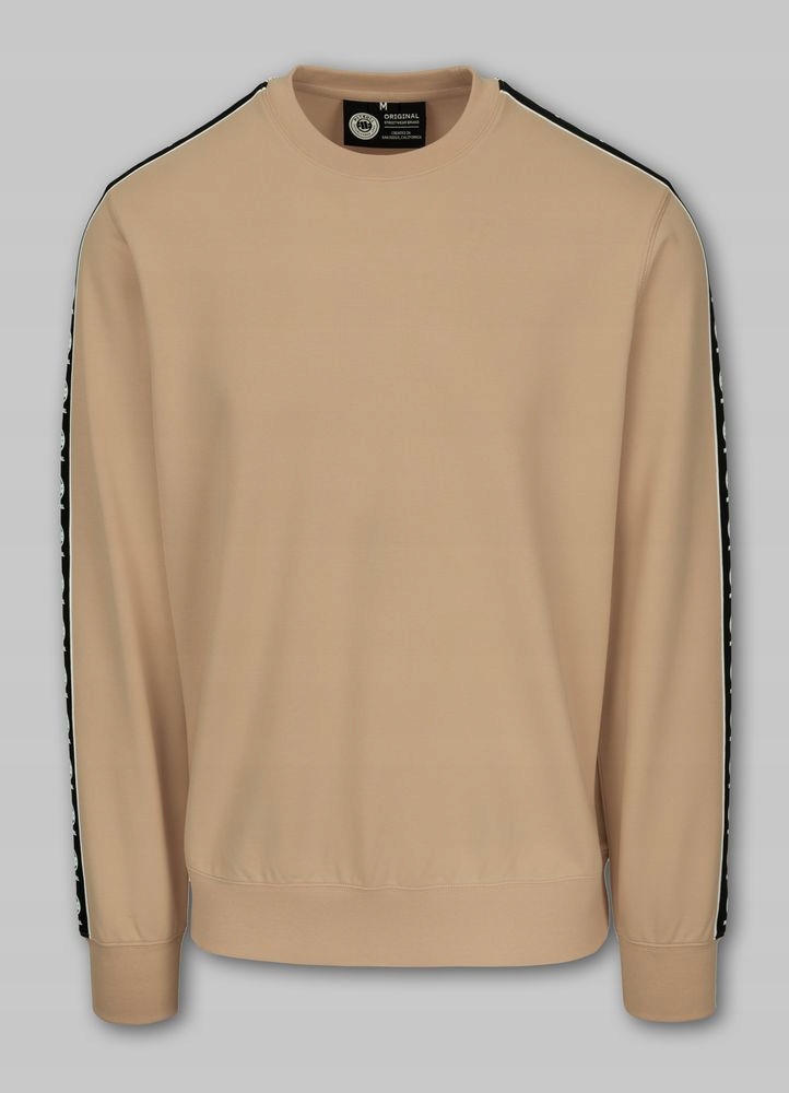 Pánská Mikina bez kapuce Pitbull Crewneck Mikina s lampasy Tape Nugget