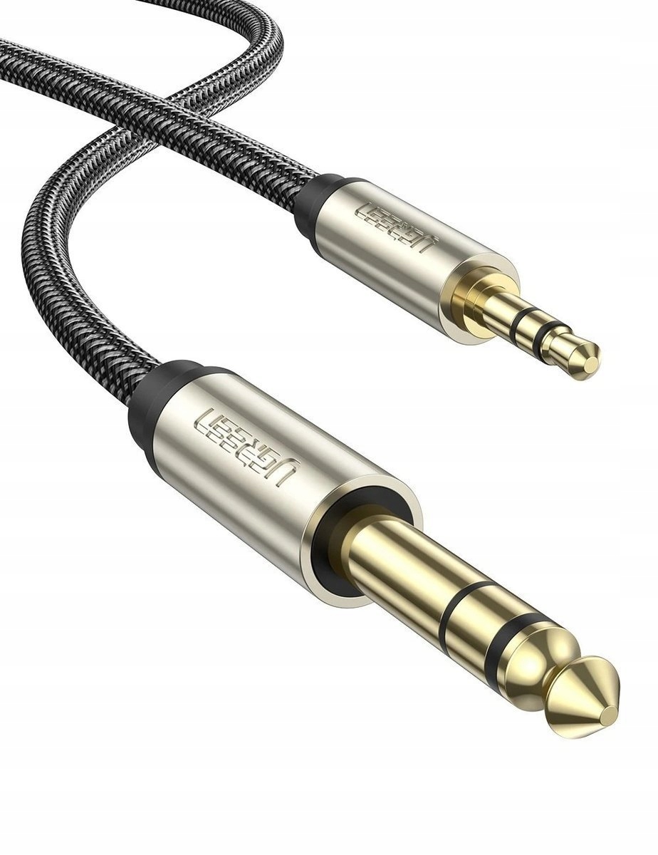 UGREEN KABEL PRZEWÓD AUDIO TRS MINI JACK 3,5MM - JACK 6,35MM ADAPTER 2M