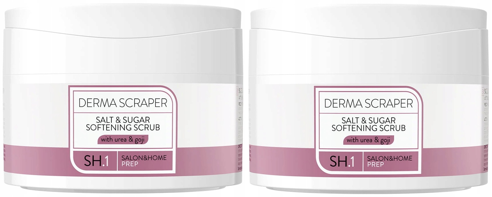 2 x Derma Scraper Změkčující solno-cukrový peeling 200 g Regenerace pokožky