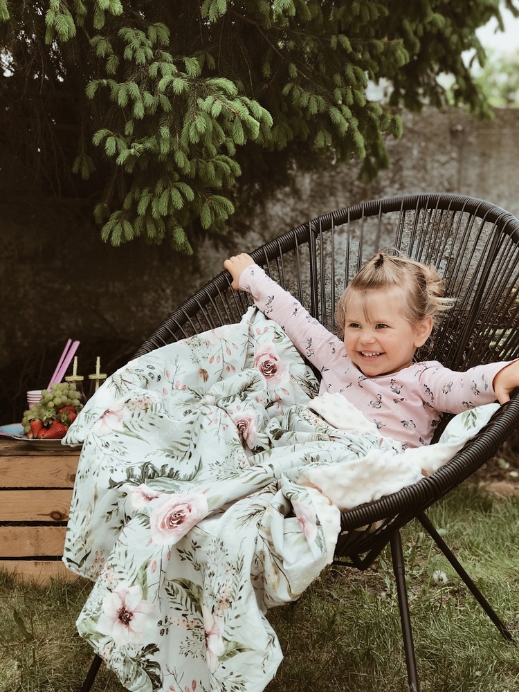 La Millou Kocyk Light Przedszkolaka Boho Palms Szerokość produktu 110 cm